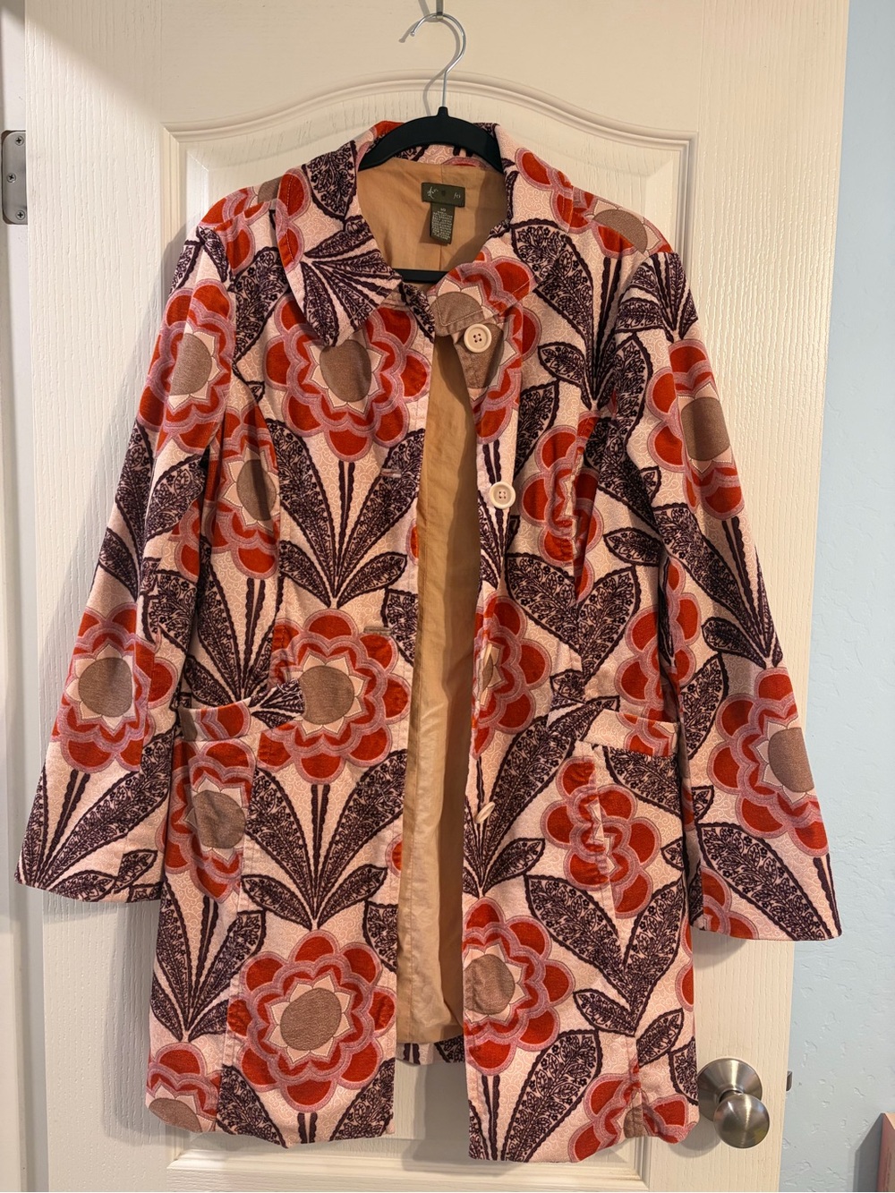 Vintage Anthropologie Floral Coat by Fei
